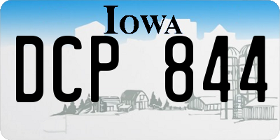 IA license plate DCP844