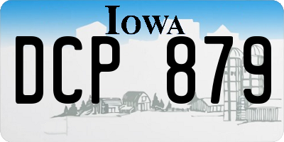 IA license plate DCP879