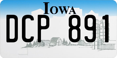IA license plate DCP891