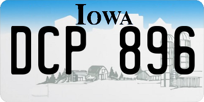 IA license plate DCP896