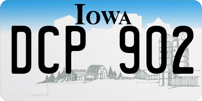 IA license plate DCP902