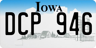 IA license plate DCP946