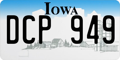 IA license plate DCP949