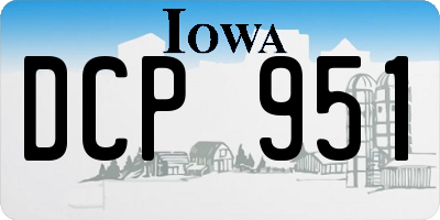 IA license plate DCP951