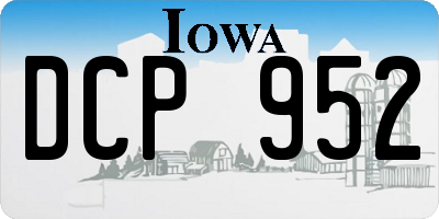 IA license plate DCP952