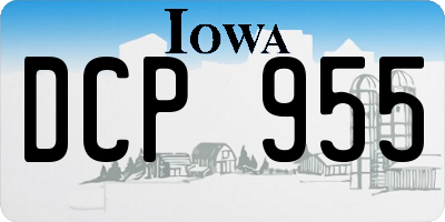 IA license plate DCP955