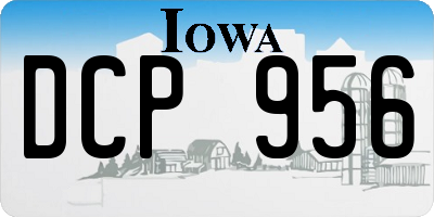IA license plate DCP956