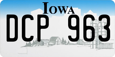 IA license plate DCP963