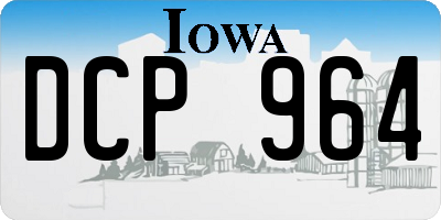 IA license plate DCP964