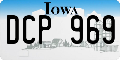 IA license plate DCP969