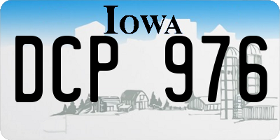 IA license plate DCP976