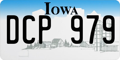 IA license plate DCP979