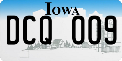 IA license plate DCQ009