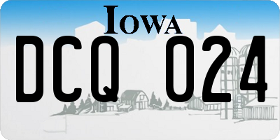 IA license plate DCQ024