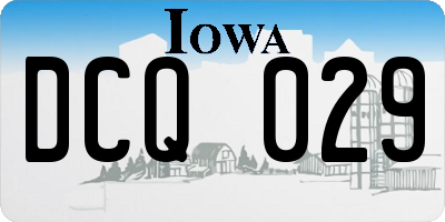 IA license plate DCQ029