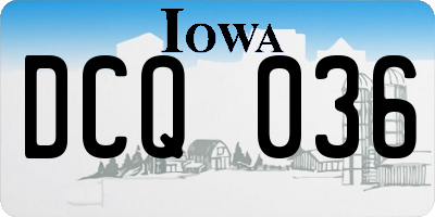 IA license plate DCQ036