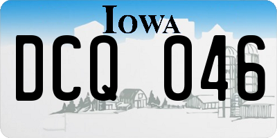 IA license plate DCQ046