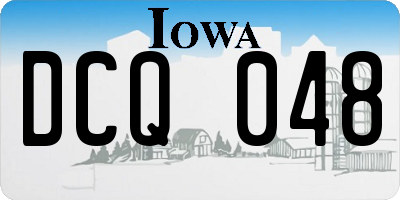 IA license plate DCQ048