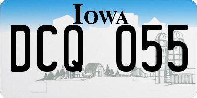 IA license plate DCQ055