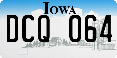IA license plate DCQ064