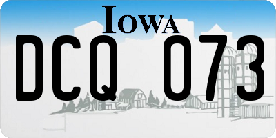 IA license plate DCQ073