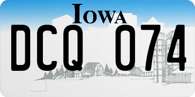 IA license plate DCQ074