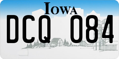 IA license plate DCQ084