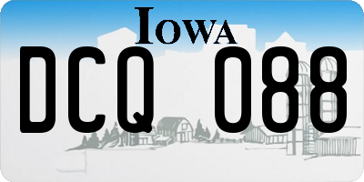 IA license plate DCQ088