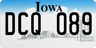 IA license plate DCQ089