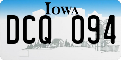 IA license plate DCQ094