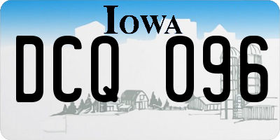 IA license plate DCQ096
