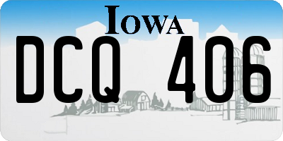 IA license plate DCQ406