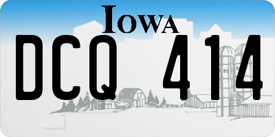 IA license plate DCQ414