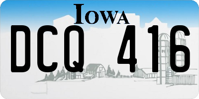 IA license plate DCQ416