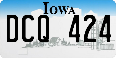 IA license plate DCQ424