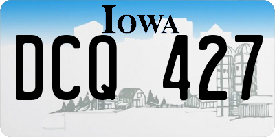IA license plate DCQ427