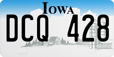 IA license plate DCQ428