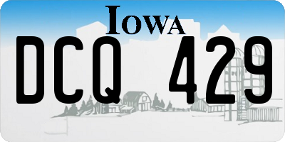 IA license plate DCQ429