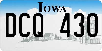 IA license plate DCQ430