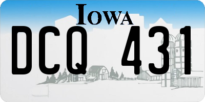IA license plate DCQ431