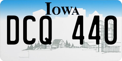 IA license plate DCQ440