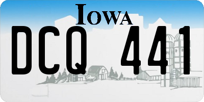 IA license plate DCQ441