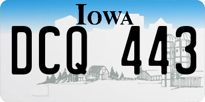 IA license plate DCQ443