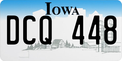 IA license plate DCQ448
