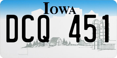 IA license plate DCQ451