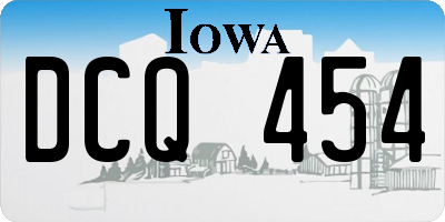 IA license plate DCQ454