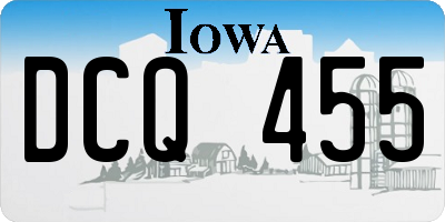 IA license plate DCQ455