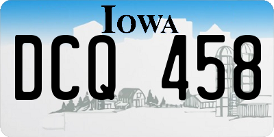 IA license plate DCQ458