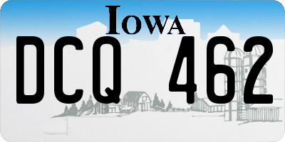 IA license plate DCQ462