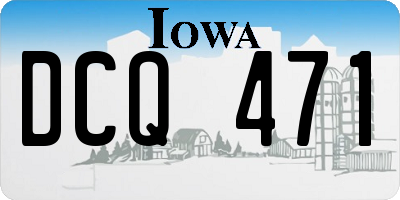 IA license plate DCQ471